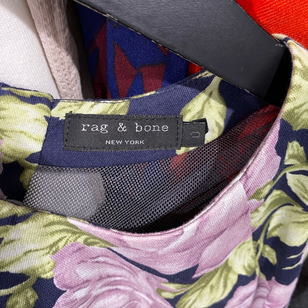 Rag & Bone Ruby Sleeveless Floral Print A Line Mi… - image 4